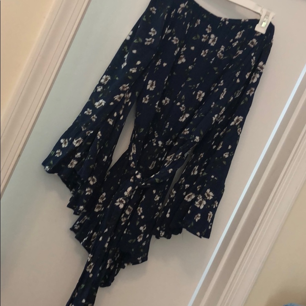Off the shoulder boho romper